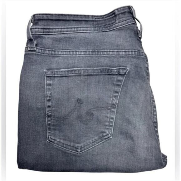 AG Adriano Goldschmied Everett Slim Straight Jean Men’s 36 Gray Denim Jeans - Picture 5 of 9